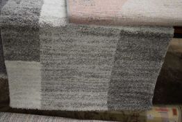 Nancy silver floor rug, 80 x 150cm