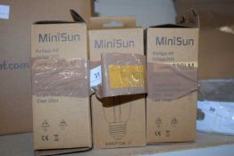 Three 4W E27 dimmable LED vintage Edison GLS light bulbs