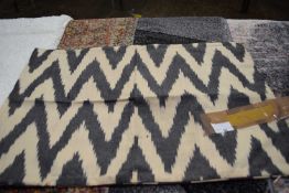 Black/ivory cushion cover, approx 38 x 58cm