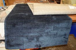 Lelle Decor ultra soft easy clean floor rug, navy, approx 80cm x 150cm