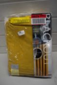 Eclipse eyelet blackout thermal curtains, colour gold, 117 x 183cm