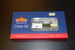 Bachmann Model Railways 00 gauge class 03 Diesel shunter, boxed