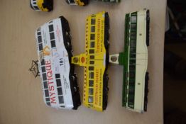Corgi Original Omnibus tram, marked 'Mystique Cabaret of Magic and Illusion', together with