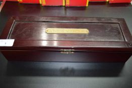 Hornby Railways hardwood and foam lined case for an engine and tender