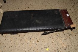 Model railway passenger trolley with padded seat, 74cm long