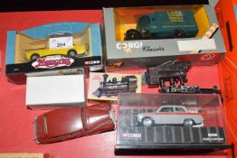 Mixed lot assorted toy vehicles to include a boxed Corgi Classic LNER Express parcels van, a Corgi