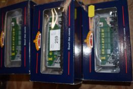 Bachmann Branch Line five 35 tonne bulk grain wagons, Grainflow edition, boxed