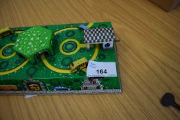 1950s/1960s Russian tin plate clockwork bus station in original box and protective packaging