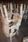 Pair of Corinthian carved back carver chairs, mahogany, by Charles Barr Furniture Ltd, (k21AM)