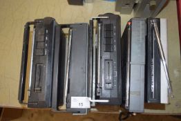 MIXED LOT: 5 RADIOS TO INCLUDE:FERGUSON RADIOSTAR 3 WAVEBAND 3R16 (1983), FERGUSON 3195 (1984),