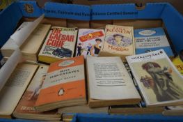 30 small format novels to include Golden Soak by Hammond Innes, The Pelican Shakespeare MacBeth