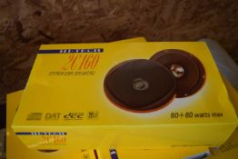 6 Boxed pairs of Hi-tech 2C160 Stereo Car Speakers 6 1/2 Inch 80 Watts