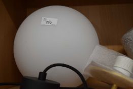 I-light globe pendant ceiling fitting, black/gold