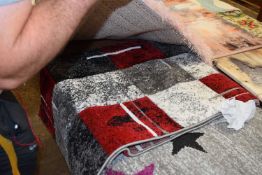 Multi-coloured floor runner, width 65cm