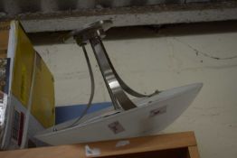 Domed glass ceiling light fitting