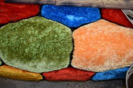 Noble House multi-colour 3D polyester and acrylic shaggy rug, 120 x 170cm