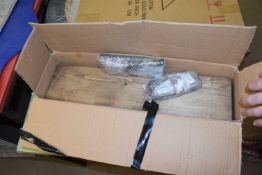 Three wood effect floating shelves, width 60cm