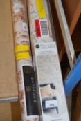 Two separate rolls, one peel and stick wallpaper, the other a boutique luxury wallpaper, 10m x 52cm