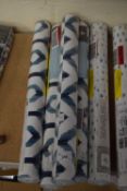 Four rolls of diamond wallpaper, 10m x 52cm per roll