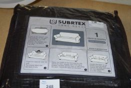 One piece slip cover for a two seater sofa