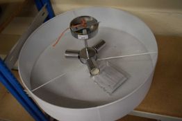 Three-light ceiling light fitting