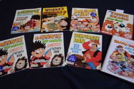 Mixed lot of Activity books and Sticker books, 'Despriate Dan Wild West Activity Book', 'Dennis