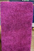Gil Rug Collection shaggy lilac rug, 110 x 60cm