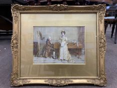 George Goodwin Kilburne R.I, R.O.I, R.M.S (British, mid 19th / early 20th century), an interior