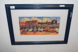 Brian Lewis (British, 20th century), limited edition lithograph, signed and dated 94, 7.5x15ins,