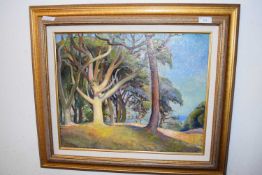Horace Tuck (British,20th century) trees at Sheringham, oil on canvas, 20x16ins, signed, framed