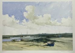 Macfarlane Widicupp (British, 20th century) Morston, watercolour, signed, 9x13ins, unframed.