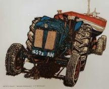 H.J Jackson R.E. S.W.E (British, contemporary) coloured lino, artist's proof, signed in pencil,