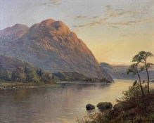 Francis E. Jamieson (British, 19th century), 'Loch Lomond', oil on canvas, signed, 15x23ins,
