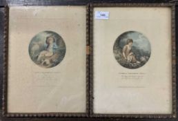 Thomas Ryder (British, 18th/early 19th century), 'A Boy of Glamorgan Shire' plus, 'A Girl of