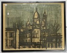 British, contemporary, Saint Paul's Cathedral, chromolithograph, indistinctly signed, framed and