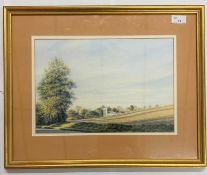 M.Petterson (British, 20th century), 'Hitcham Church', watercolour and gouache, signed and dated 86,