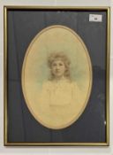 Edith Cannell (British, 20th century) 'Angela', watercolour and pencil, signed and dated 1965 in