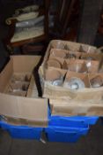 Four boxes of mixed dessert/serving dishes