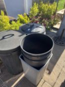 Mixed lot to include 2 dustbins and various paper waste bins