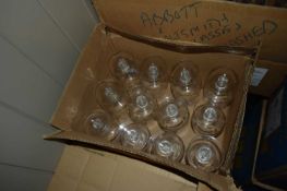 Box containing 12 San Miguel branded pint glasses