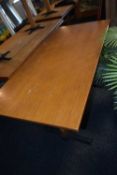 3 twin pedestal pub dining tables, 120 x 70 cm, height approx 75 cm