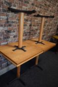 4 single four seater pub dining tables, 70 x 70 cm, height 72 cm