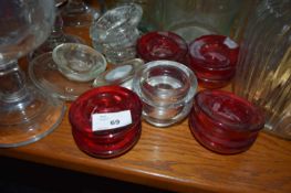 13 mixed tea light candle holders