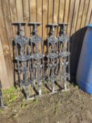 4 cast victorian style balustrade posts