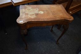 Vintage fold top card table