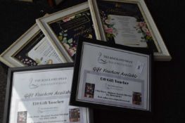 5 framed advertising posters for The Ringland Swan