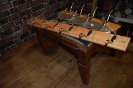 Small foot stool together with 3 coat racks