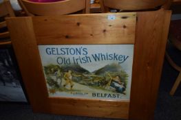 Gelstons Old Irish Whiskey advertising print