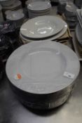 18 mixed wide rim serving plates