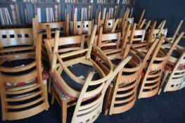 18 upholstered mixed dining chairs